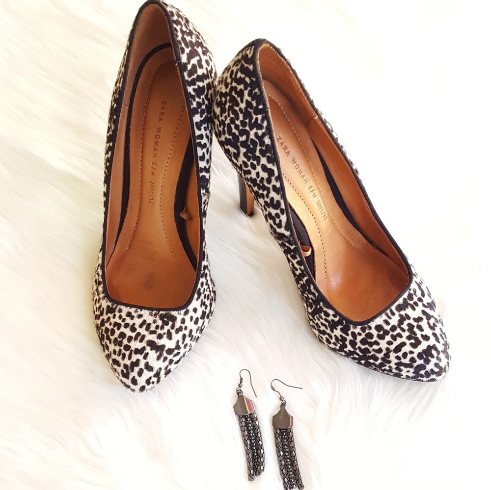 Zara pony hair shoes